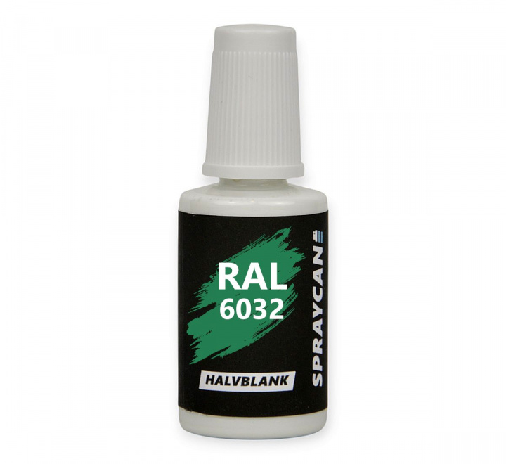 Lackstift med vattenbaserad bättringsfärg RAL 6032, Signal Green 20 ml