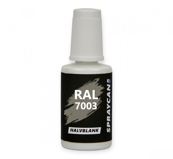 Ral 7003 Moss Grey bättringsfärg i penselflaska 20 ml