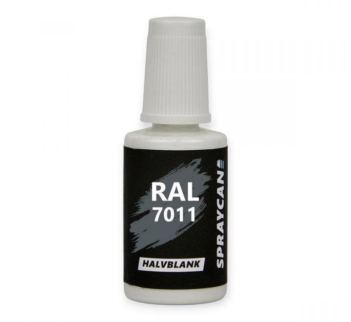 RAL 7011 Iron Grey, bätttringsfärg i penselflaska 20 ml