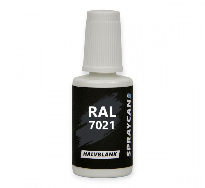 Bättringsfärg RAL 7021 Black Grey penselflaska 20 ml