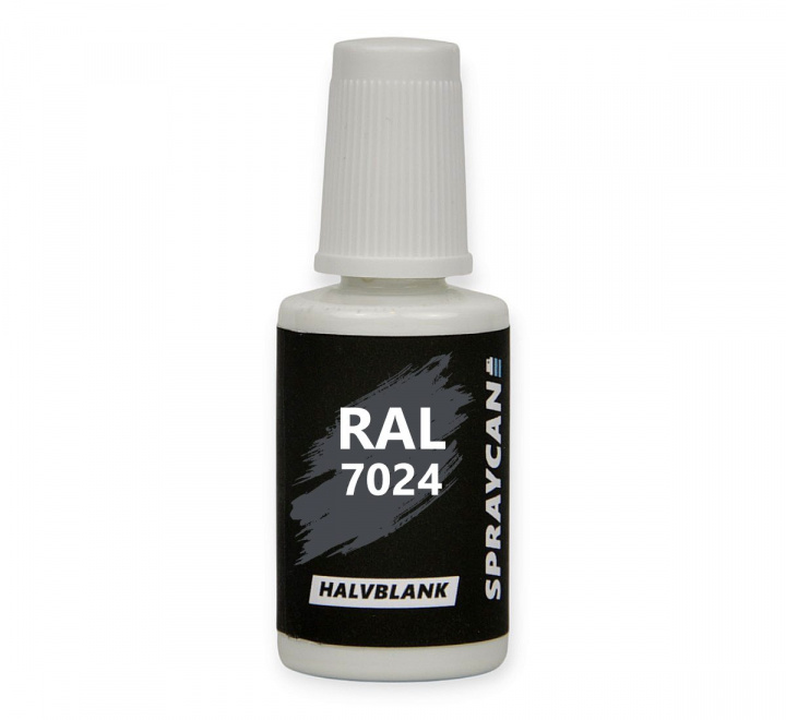RAL 7024 bättringsfärg i penselflaska 20 ml