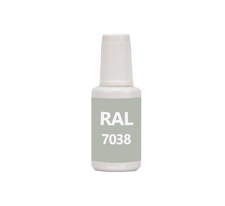 RAL 7038 Agate Grey bttringsfrg i penselflaska 20 ml
