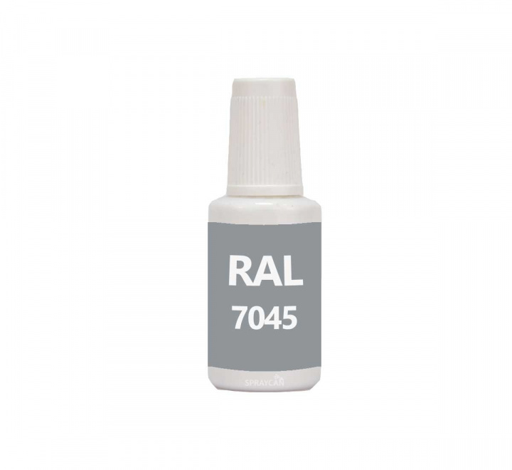 RAL 7045 Telegrey 1, vattenbaserad bttringsfrg i penselflaska 20 ml