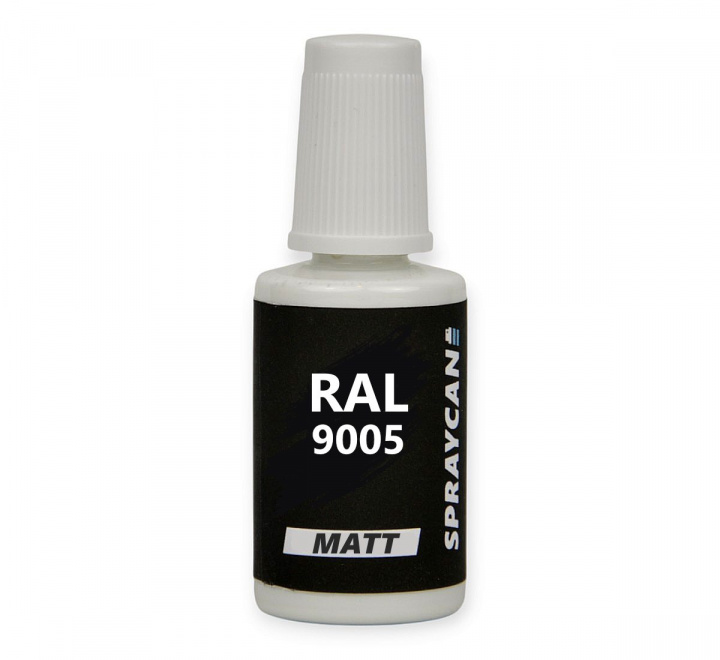 RAL 9005 Jet Black . Matt bättringsfärg i lackstift 20 ml