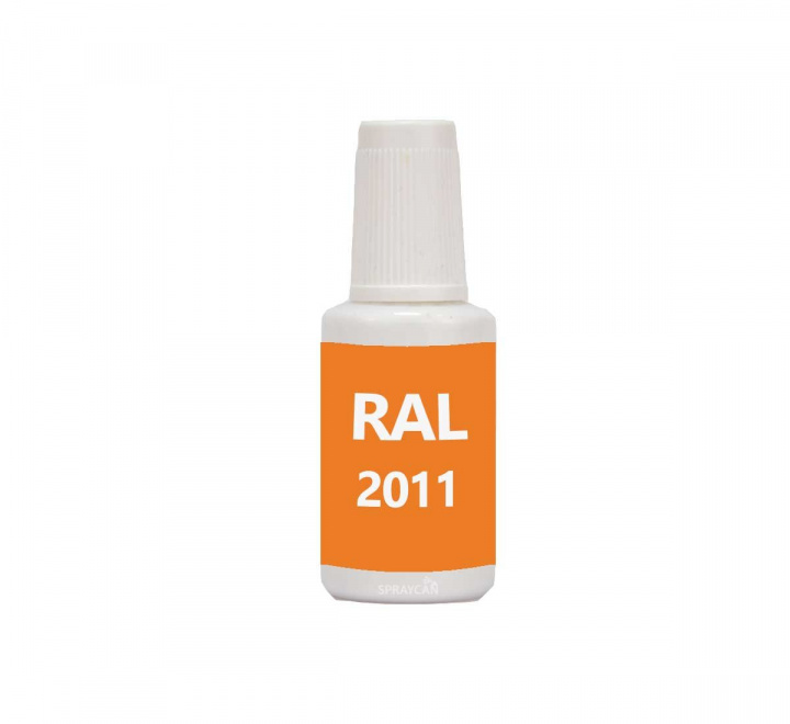 RAL 2011 Deep Orange. Penselflaska med vattenbaserad bttringsfrg 20 ml