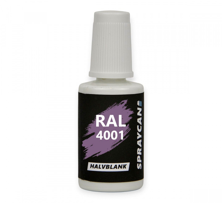 RAL 4001 Red Lilac. Penselflaska med vattenbaserad bättringsfärg 20 ml