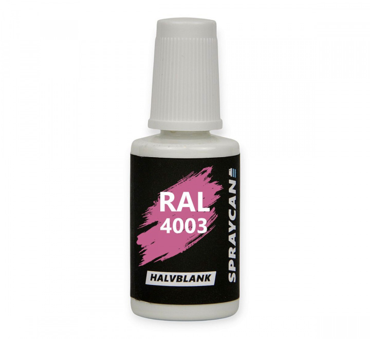 RAL 4003 Heather Violet. Penselflaska med vattenbaserad bättringsfärg 20 ml