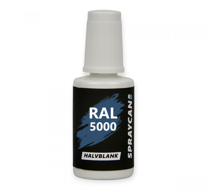 RAL 5000 Violet Blue. Penselflaska med vattenbaserad bättringsfärg 20 ml