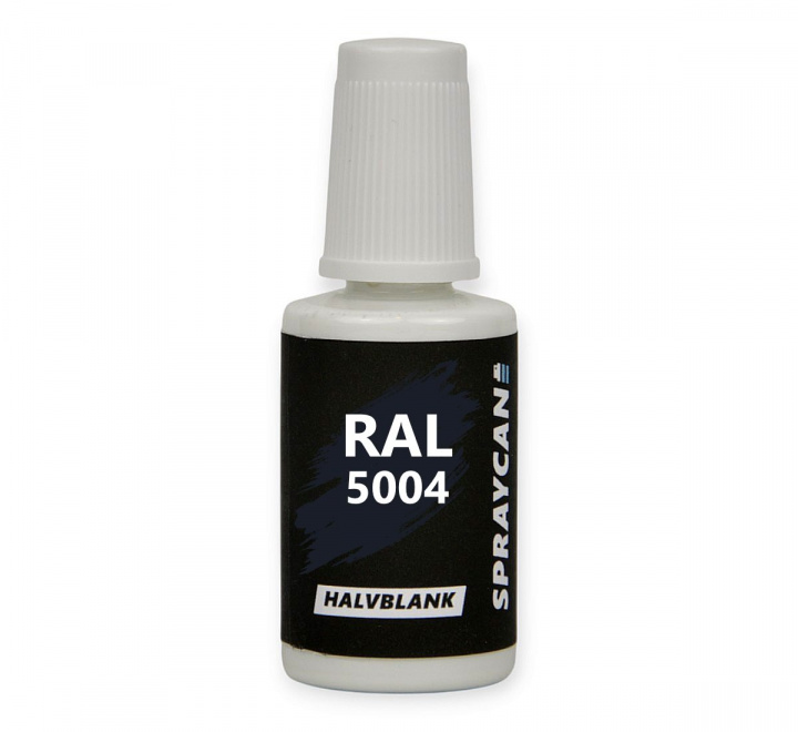 RAL 5004 Black Blue. Penselflaska med vattenbaserad bättringsfärg 20 ml