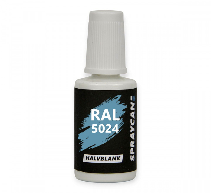 RAL 5024 Pastel Blue, penselflaska med vattenbaserad bättringsfärg 20 ml
