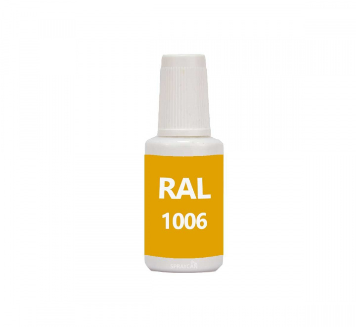 RAL 1006 Maize Yellow | Penselflaska med vattenbaserad bttringsfrg 20 ml