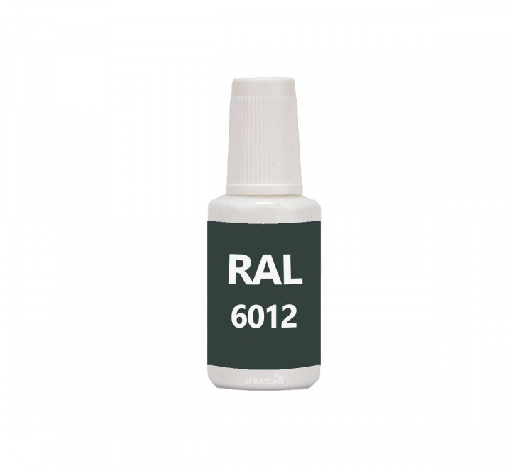 RAL 6012 Black Green, penselflaska med vattenbaserad bttringsfrg 20 ml