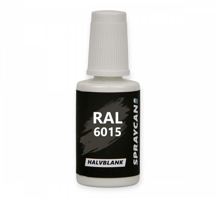 RAL 6015 Black Olive, penselflaska med bättringsfärg 20 ml