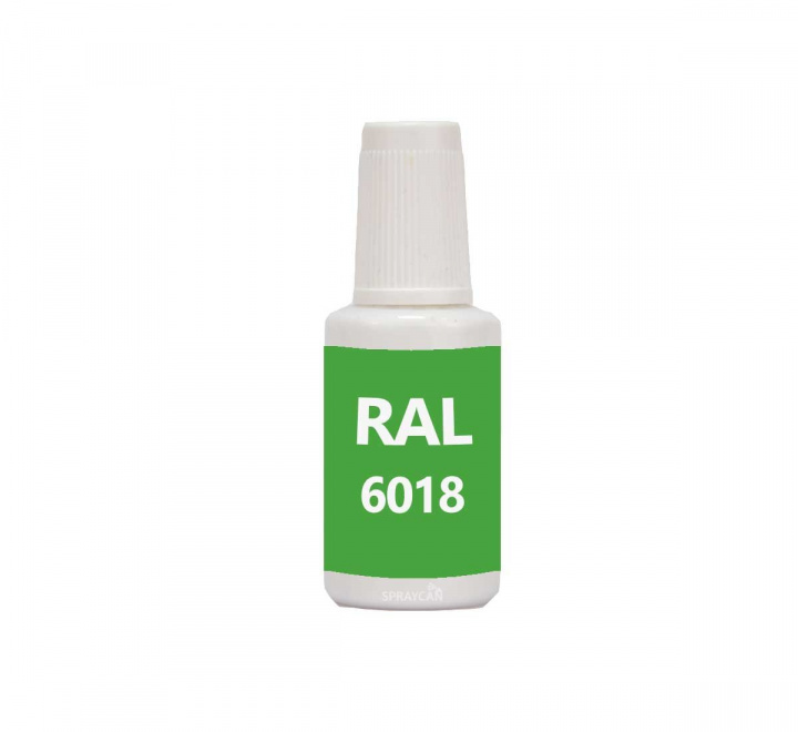 RAL 6018 Yellow Green, penselflaska med bttringsfrg 20 ml