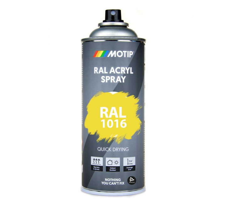 RAL 1016 Sulphur Yellow | Slitstark akrylspray