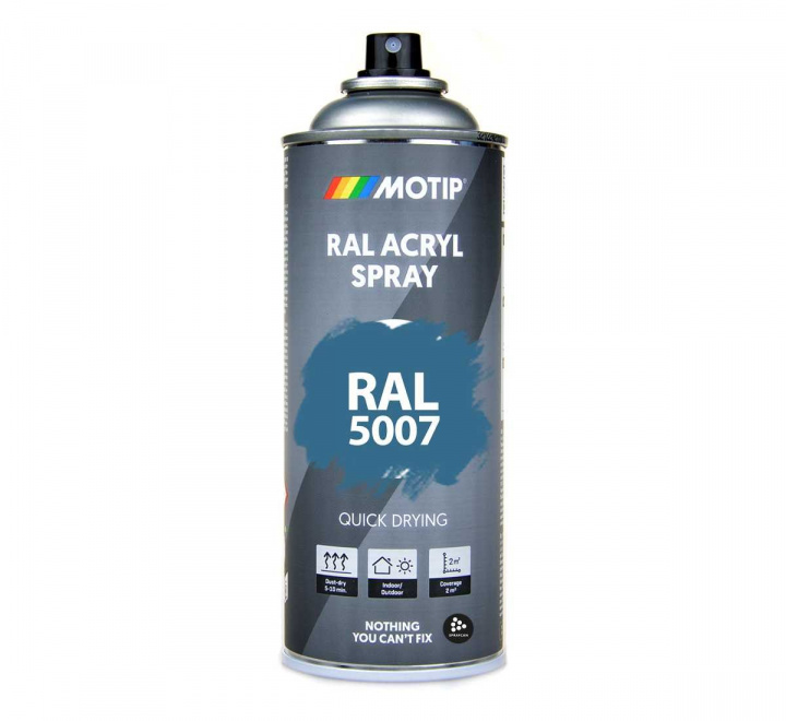 RAL 5007 Brillant Blue 400 ml Spray i gruppen Spray / Kulörer / 144 st RAL-Kulörer hos Spraycan Sweden AB (07016)