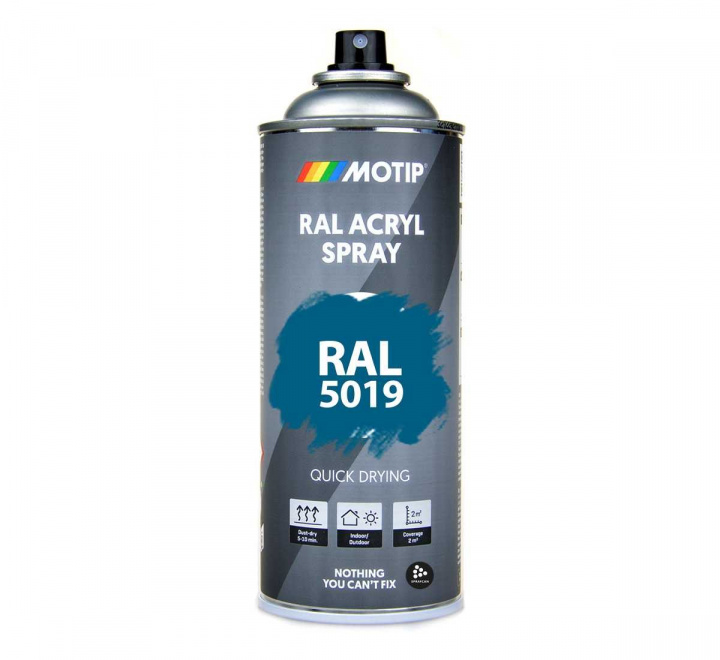 Sprayfrg 400 ml i RAL-kulr 5019 (Capri Blue)