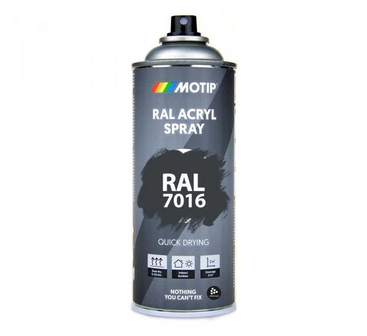 RAL 7016 Anthracite Grey 400 ml Spray i gruppen Spray / Kulörer / 144 st RAL-Kulörer hos Spraycan Sweden AB (07020)