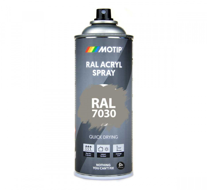 RAL 7030 Stone Grey 400 ml Spray i gruppen Spray / Kulörer / 144 st RAL-Kulörer hos Spraycan Sweden AB (07030)