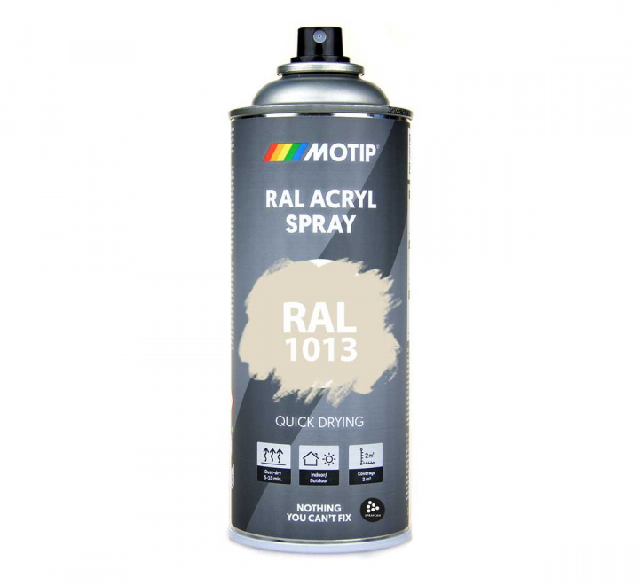 RAL 1013 Pearl White 400 ml Spray i gruppen Spray / Kulörer / 144 st RAL-Kulörer hos Spraycan Sweden AB (07056)