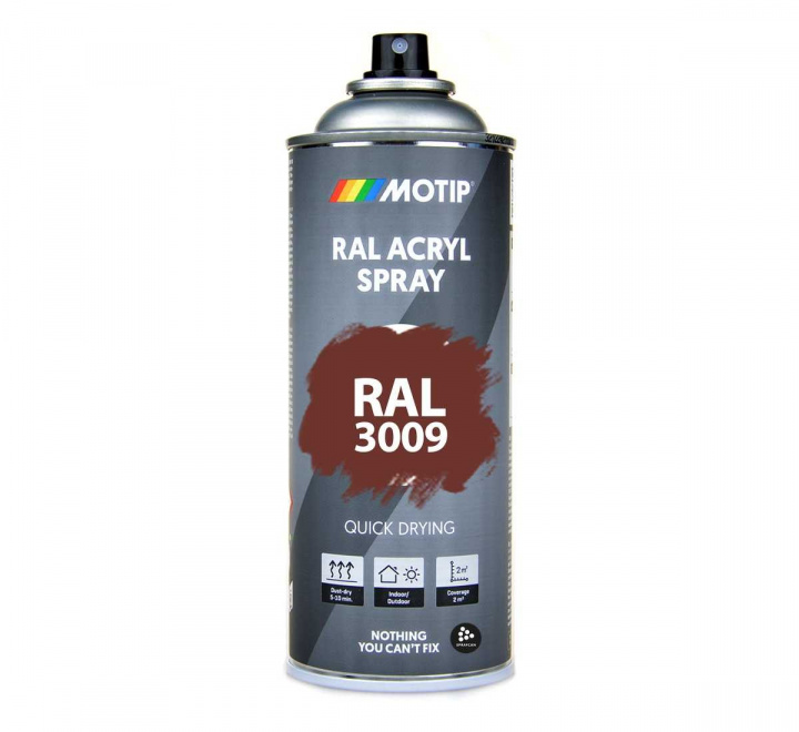 RAL 3009 Oxide Red | Sprayfrg i RAL-kulr 400 ml fr inom och utomhusbruk