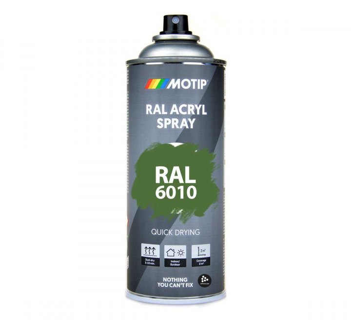 RAL 6010 Grass Green 400 ml Spray i gruppen Spray / Kulörer / 144 st RAL-Kulörer hos Spraycan Sweden AB (07126)