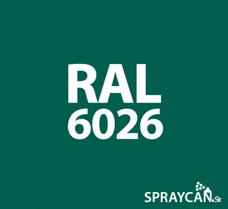 RAL 6026 Vert Opale Opal Green Mat Satiné Acrylique Bombe