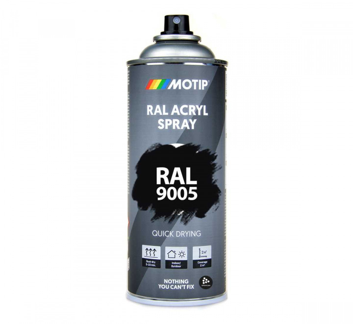 RAL 9005 Deep Black | Sidenmatt sprayfrg 400 ml