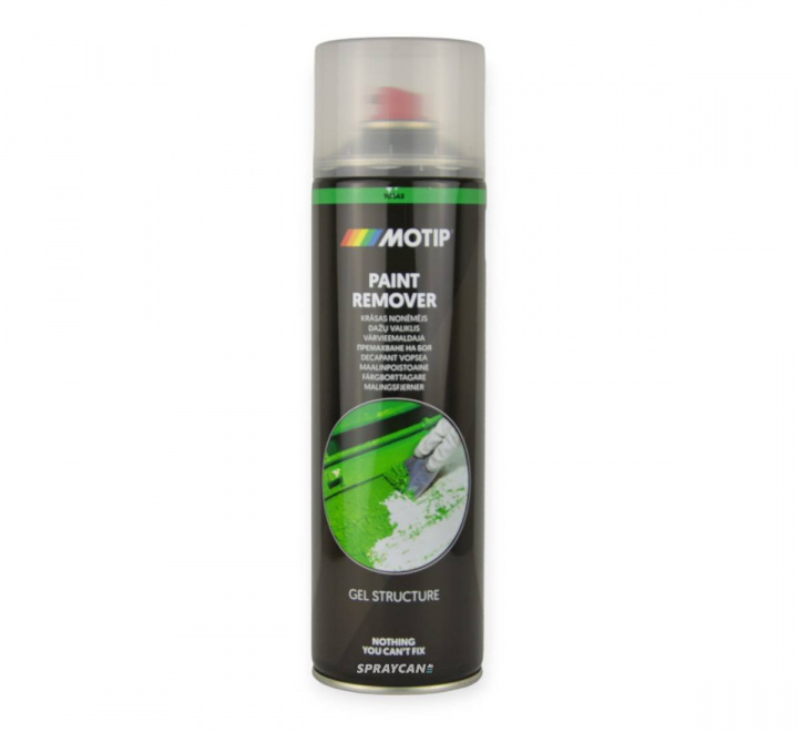 Färgborttagningsmedel Motip Paint Remover. Effektiv färgborttagning i sprayburk 500 ml