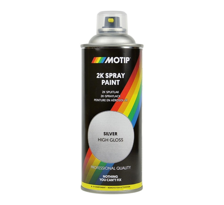 2K Sprayfärg RAL 9006 Fälgsilver Blank 400 ml i gruppen Spray / Kulörer / NCS & RAL hos Spraycan Sweden AB (105604)