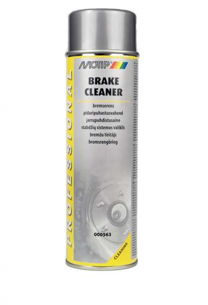 Brake Cleaner 500 ml, effektiv bromsrengöring från Motip, jetspray