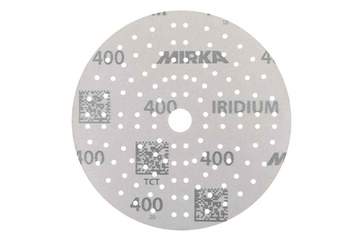 Iridium sliprondell på papperbas, korn 400, diameter 125mm