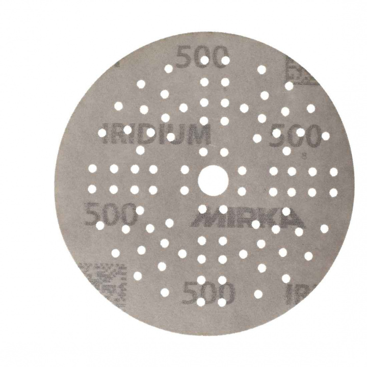 Iridium sliprondell papperbas, 500 korn, 125mm diameter