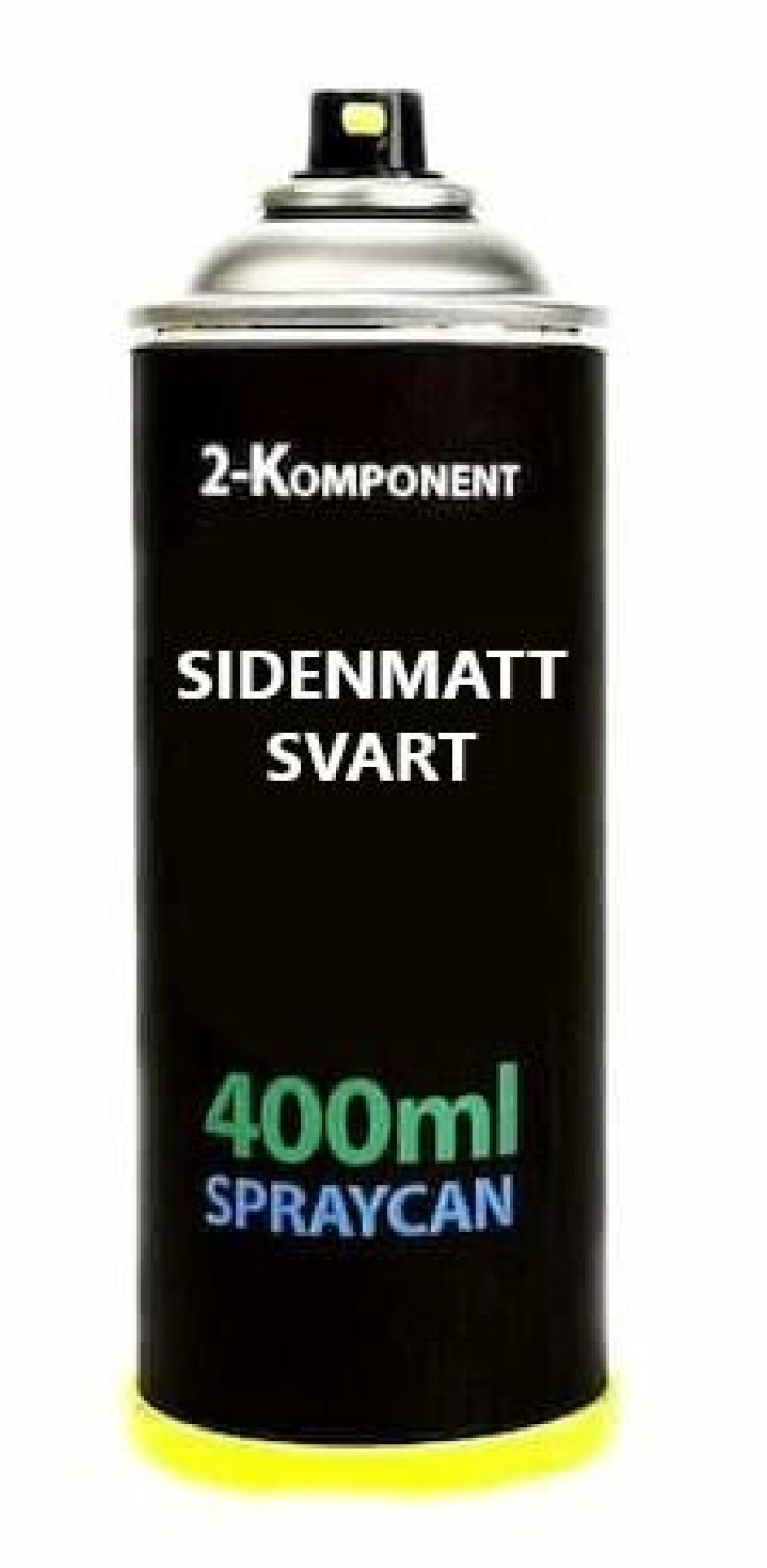 2K Sprayfrg Svart Sidenmatt 400 ml i gruppen Spray / Kulrer / Svarta & Vita hos Spraycan Sweden AB (2kSvartsidenmatt)