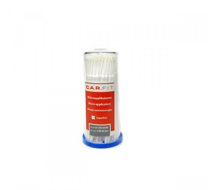 Touch Up Pensel Vit - Superfin 100-pack i gruppen Bättringsfärg till bil / Lackstift / Stenskottspenslar hos Spraycan Sweden AB (3-118-0100)