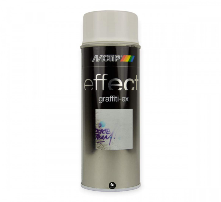 Klotterborttagare i sprayburk, Motip Graffitit-Ex r en effektiv klotterborttagare i sprayform 400 ml
