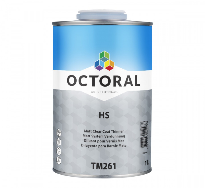 Octoral TM261 HS Thinner Matt Klarlack 1L i gruppen Billackering / Förtunning / Rengöring hos Spraycan Sweden AB (304200001)