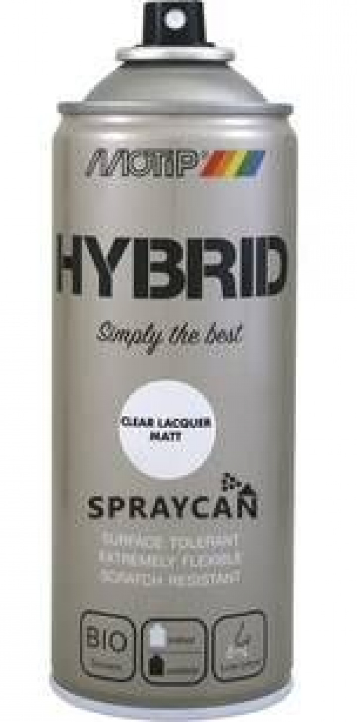 Hybrid Klarlack Sidenmatt 400 ml i gruppen Spray / Kulrer / Hybrid hos Spraycan Sweden AB (304601)