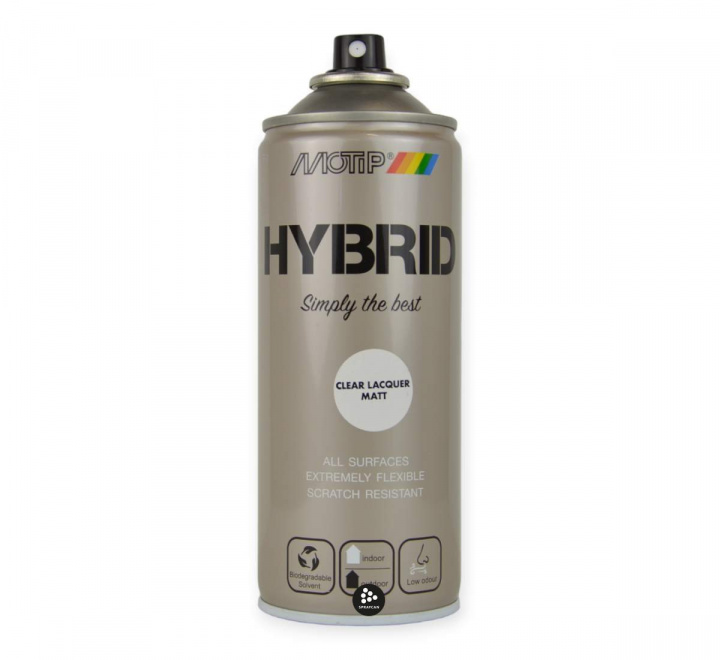 Hybrid matt klarlack spray