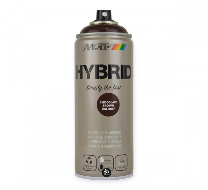 Hybridfrg Brun RAL 8017, i sprayburk