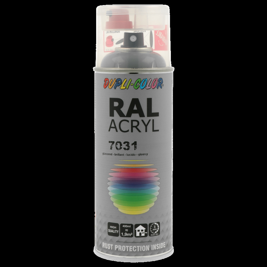 CARSKY Sprühfarbe RAL 7031 Grau Blau – Hochglanz, 400 Ml Dose Für Auto & Metall