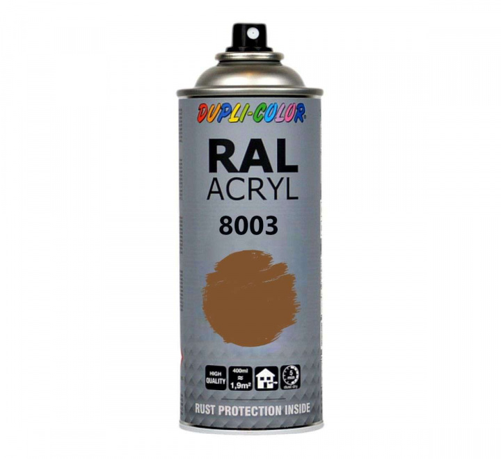 Akryllack RAL 8003 | Sprayfärg i RAL-kulörer, Dupli Color 400 ml