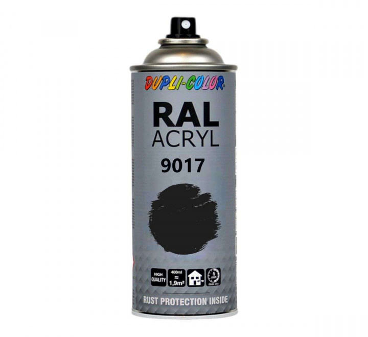 Sprayfärg RAL 9017 Traffic Black | Svart Akryllack i sprayburk 400 ml Dupli-Color