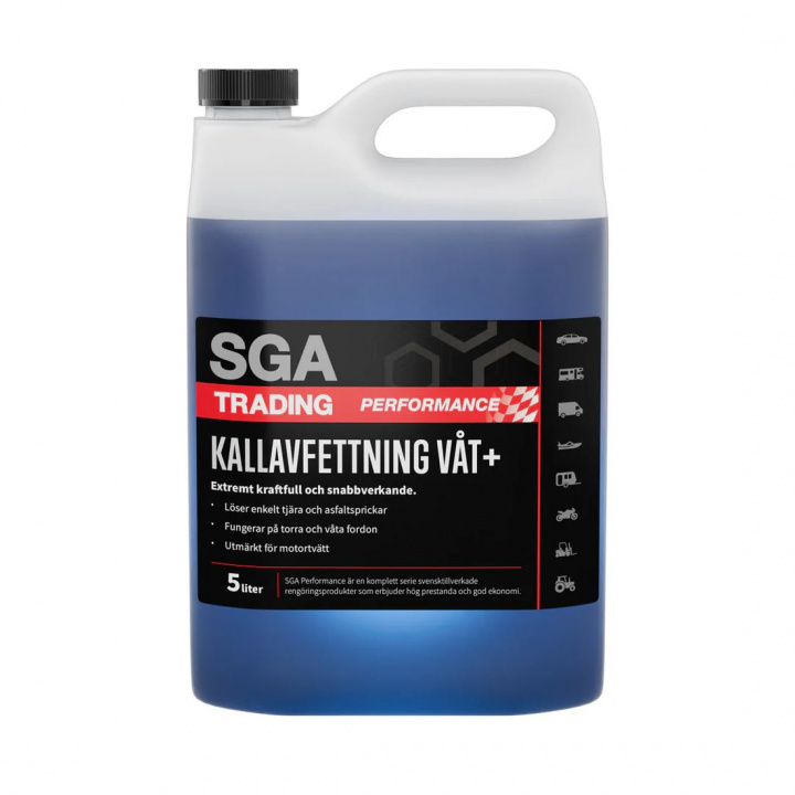 Kallavfettning Våt+ Tjärlösare 5-liter i gruppen Fordonsvård / Tvätt & Rengöring / Förtvätt hos Spraycan Sweden AB (485522)