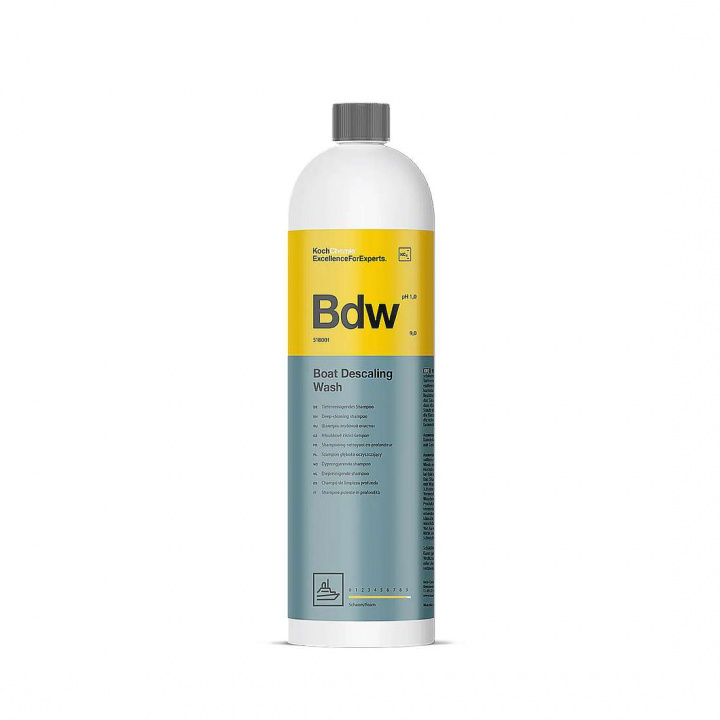 Koch-Chemie Boat Descaling Wash 1 liter. Djuprengörande schampo för båtdäck och båtskrov. 