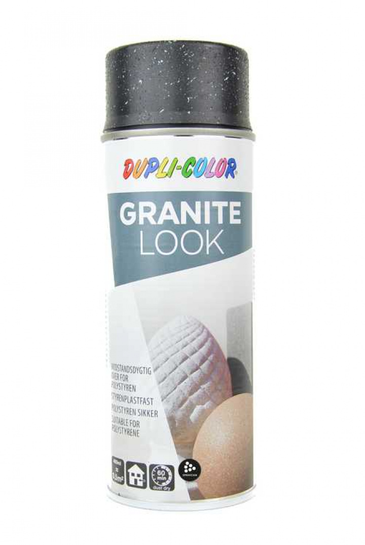 Granit Spray svart, granitfärg för dekorationsmålning