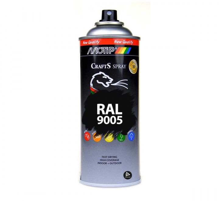 RAL 9005 Deep Black | Matt sprayfrg 400 ml