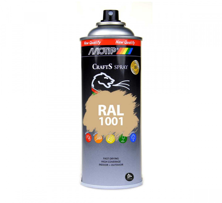 RAL 1001 Beige 400 ml Spray i gruppen Spray / Kulörer / 144 st RAL-Kulörer hos Spraycan Sweden AB (696241)