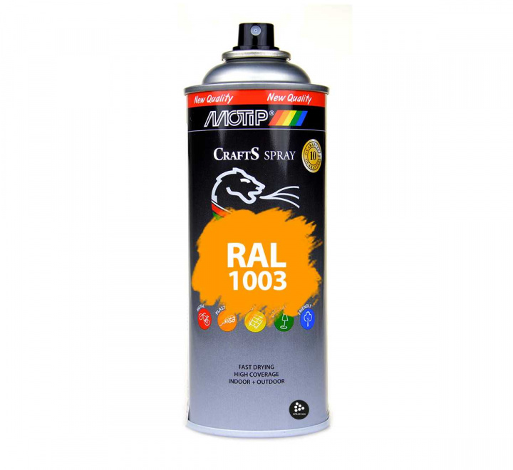 RAL 1003 Sprayfrg | Mngsidig och tlig akrylspray