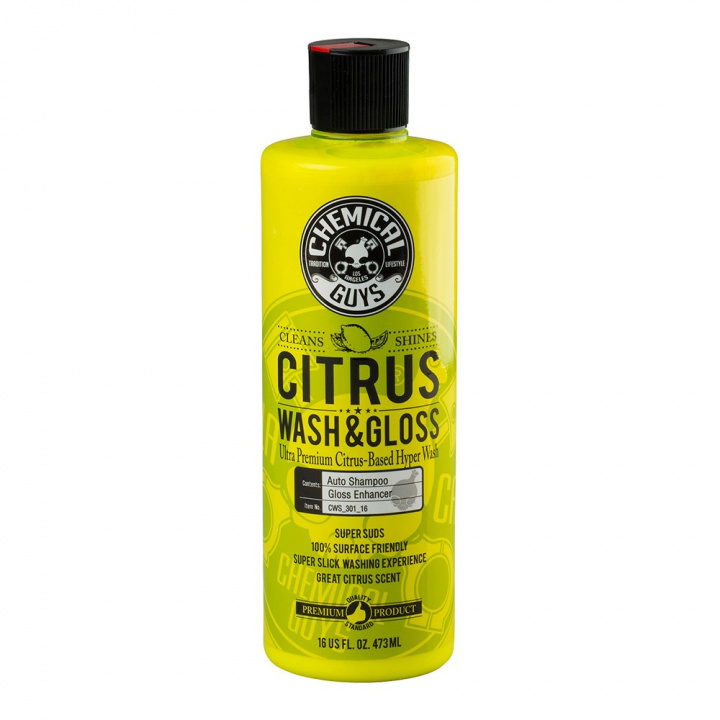 Chemical Guys Citrus Wash & Gloss, skummande bilschampo som bde rengr och ger glans